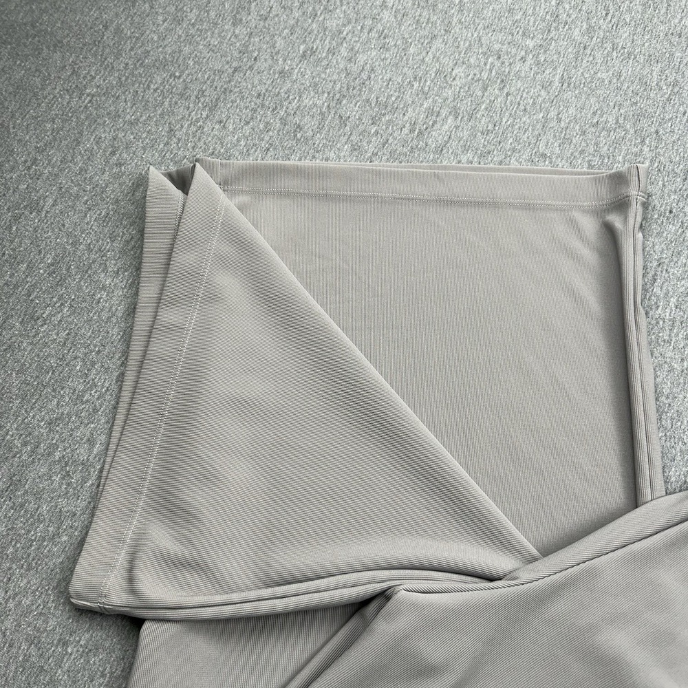 Halara Pants Gray Wide Leg Stretch Dress Work Trousers Women's XL Petite Pull On - Picture 3 of 14